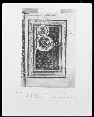 Psalter aus Werden — ---, Folio 2rectoInitialzierseite