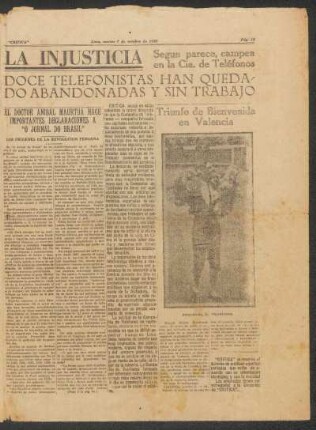 Triunfo de Bienvenida en Valencia - [Fotografía]