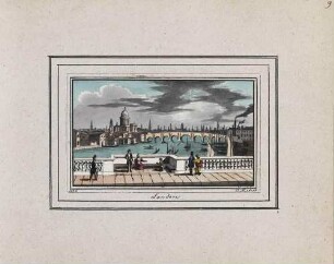 'London - 1836, C.v. Martens' Aquarell