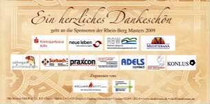 RheinBerg Masters 2009 - Playersnight