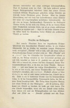 Nietzsche im Gefängnis