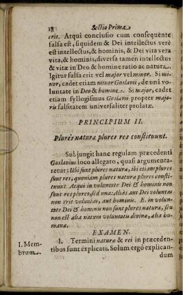 Principium II. Plures naturae plures res constituunt.