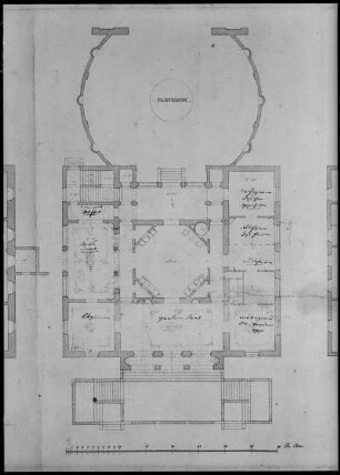 Entwurf für die Villa Rosa in Dresden