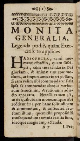 10v-6v, Monita Generalia