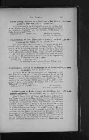 Nr. 200 Bekanntmachung, betreffend die Eintragungen in das Handelsregister in Ritzebüttel