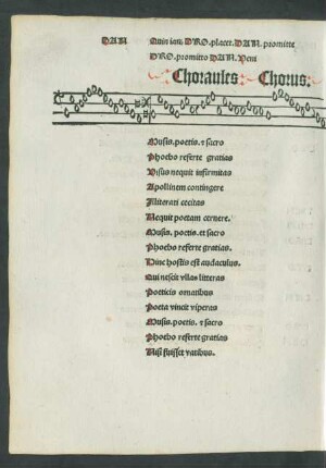 Choraules Chorus.