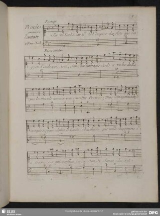 1.re Cantate: Protée