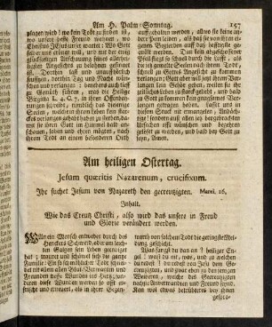 157-165, Am heiligen Ostertag
