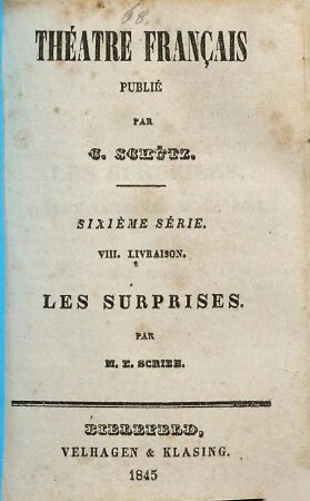 Les surprises : comédie vaudeville en un acte