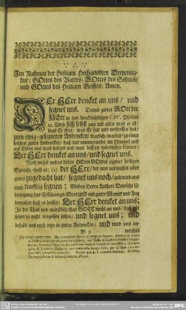 Predigt : [allg. Eingang], Text, Eingang, Abhandlung