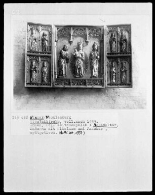 Nebenaltar: Madonna mit Nikolaus und Jacobus