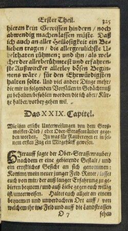 Das XXIX. Capitel.