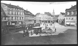 Eisleben. Plan mit Straßenbahnen