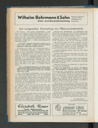 Zur sachgemäßen Anwendung von Pflanzenschutzmitteln