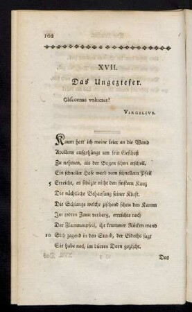 XVII. Das Ungeziefer