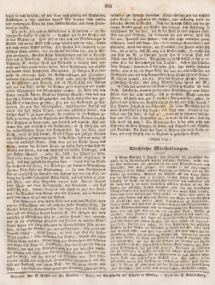 384 Kirchliche Mittheilungen