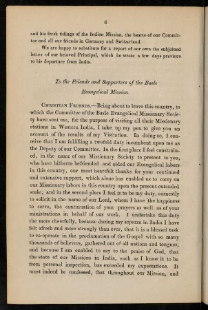 6-21, Letter to the friends and supporters of the Basle Evangelical mission