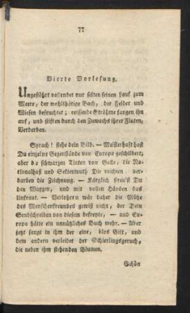 Vierte Vorlesung.