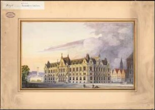 Naturhistorisches Museum (Gewerbemuseum), Hamburg: Perspektivische Ansicht