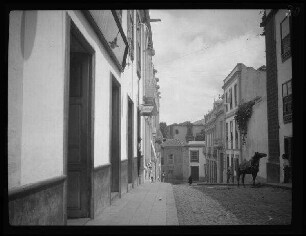 San Cristóbal de La Laguna (Teneriffa, Kanarische Inseln, Spanien): Straße in einer gehobenen Wohngegend
