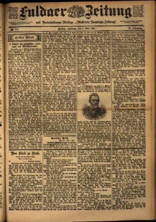 Erste Ausgabe vom Samstag, den 04. Mai 1901.
