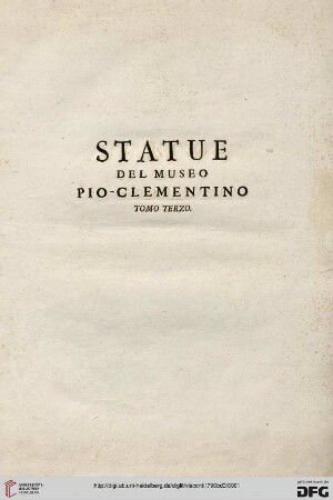 Band 3: Il Museo Pio-Clementino: Statue del Museo Pio-Clementino