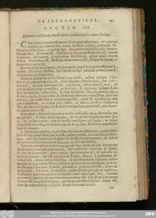Sectio III. Quomodò eiusdem mysterii veritas probari possit contra Iudaeos.