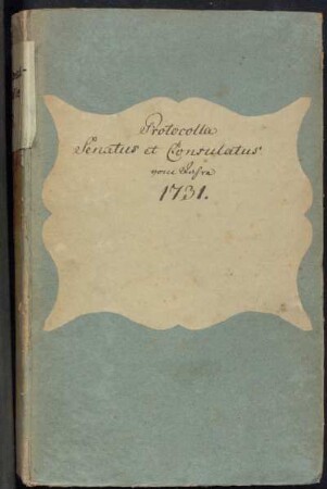 Ratsprotokolle 1731