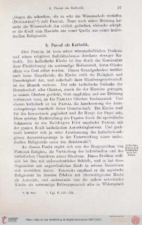 3. Pascal als Katholik