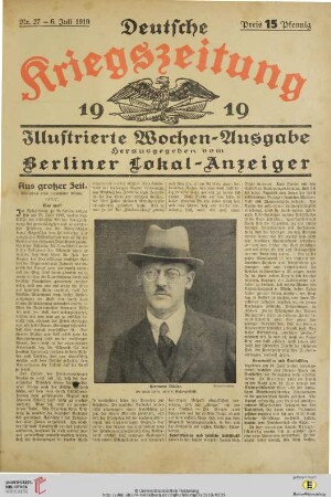 Hefte 27-29, Juli 1919