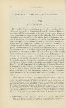 Sezione seconda: Periodo feudale e comunale