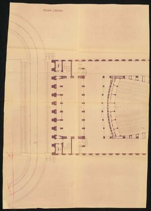 Dessauer Theater, Dessau: Grundriss Ostteil 1:100