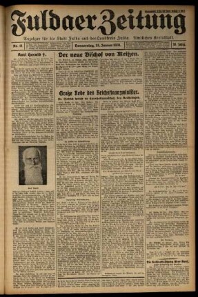 Ausgabe vom Donnerstag, den 15. Januar 1931.