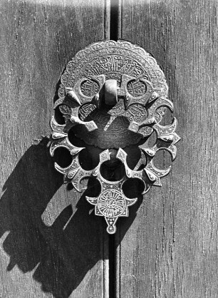 Türbeschlag : Türbeschlag. Metall, geschmiedet. Eisenach, Wartburg, Landgrafenhaus