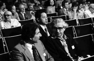 26. Tagung 1976 Physiker; Eröffnung: Leon Cooper, Antony Hewish, Leo Esaki dahinter