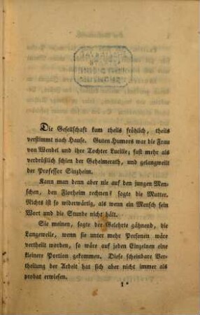 Ludwig Tieck's Gesammelte Novellen. 1. Der Wassermensch. Der Mondsüchtige