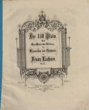 Der 150. Psalm : nach Moses Mendelsohn's Uebersetzung ; für Männerchor u. Orchester ; op. 117