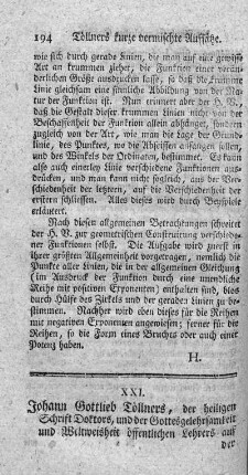Kurze vermischte Aufsätze. Bd.2.,Slg.1.