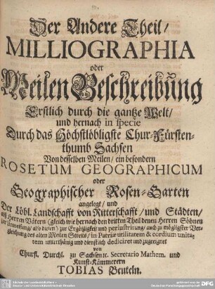 Meilen Beschreibung und Vergleichung
