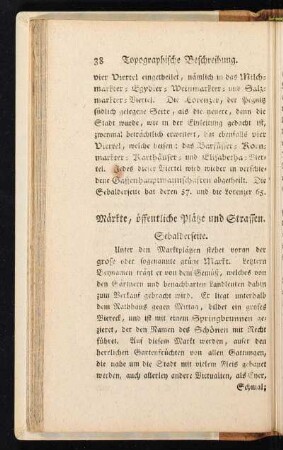 Märkte, öffentliche Plätze und Strassen.