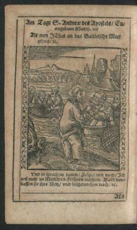 Am Tage S. Andreae des Apostels/ ...