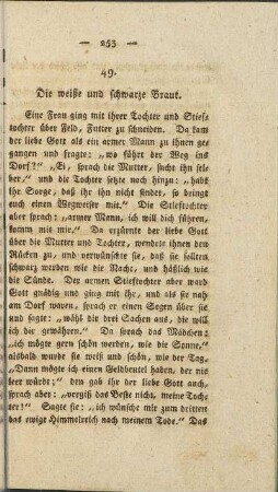 49. Die weiße und schwarze Braut.