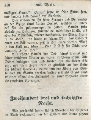 Zweihundert drei und sechzigste Nacht