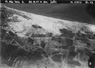 Gel. Jaffa [Tel Aviv] nördl. Vorstadt u. Jaffa u. Sarona [HaKirya] Anschluss an 88 [GDIp00707] oben l. 7 1/2cm