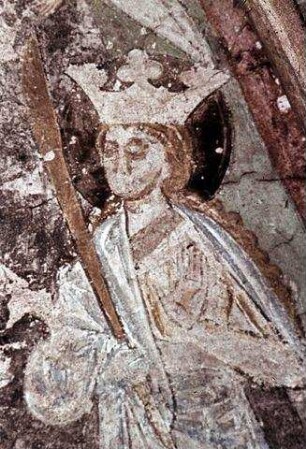 Biblische Szenen, thronende Madonna, Heilige