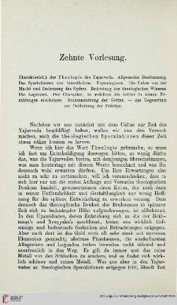 Zehnte Vorlesung
