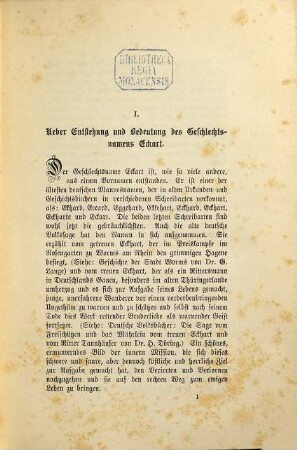 Geschichte der Familie Eckart : Bearb. von Theodor Eckart. Fortgesetzt und hrsg. von Rudolf Eckart. Mit dem Bildnisse Theodor Eckarts, 1