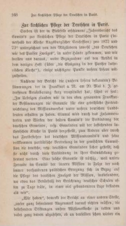 168-170 Zur kirchlichen Pflege der Deutschen In Paris
