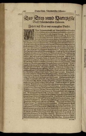 Das Drey und Viertzigste Buch Niderländischer Historien.