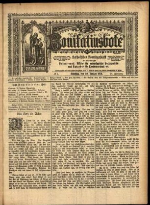 Erste Ausgabe vom Sonntag, den 30. Januar 1910.